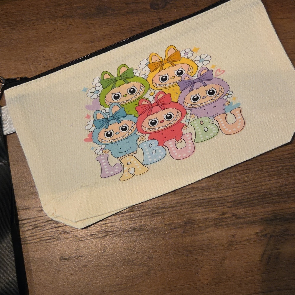 Labubu Friends Group Ziippered Wristlet Pouch